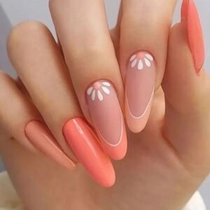 peach-soft-nails-art-beautful-design